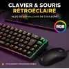 Image de Clavier The G-lab Combo Titan Magnétique avec Souris 12800 DPI