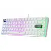 Image de Clavier The G-Lab Keyz Hydrogen membrane compact rétroéclairé RGB AZERTY français