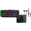 Image de The G-Lab Combo Helium clavier Souris incluse USB AZERTY Français Noir