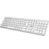 Image de Clavier Bluestork Azerty Français Blanc USB/USB-C Silencieux avec Pavé Numérique