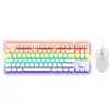Image de Clavier The G-lab Combo Mercury Blanc TKL Azerty Switchs Rouges RGB
