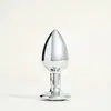 Image de Plug métal avec strass Diamond Butt - 3 cm