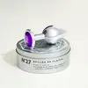 Image de Plug métal bijou Steel Cristal violet - M