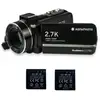Image de Caméscope tactile LED AgfaPhoto Realimove CC2700 2,7K 24 MP avec zoom 18x, noir