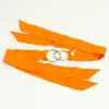 Image de Menottes en soie My Lubie - Anneau 5 cm, Ruban 55 x 5,5 cm Orange