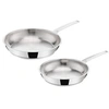 Image de Set de 2 Poêles La Prima 24/26 cm Inox