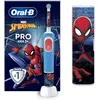 Image de Brosse a dents électrique - ORAL-B - Kids 1 manche Marvel Spider-Man - 1 brossette - 1 étui de voyage - 3 ans et +