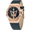 Image de Montre Homme MASERATI en Cuir Bleu Etanche