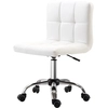 Image de HOMCOM Chaise de Bureau Ergonomique, Chaise Pivotante Réglable en Hauteur en Simili Cuir 46 × 51 × 80-92cm