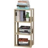 Image de HOMCOM Bibliothèque Étagère Murale en Bois avec 3 Étagères, Anti-Renversement, Patins Antidérapants, 40x29,2x87,9cm