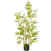 Image de HOMCOM Plante Artificielle de Bambou Haute 120cm avec Pot pour Intérieur et Extérieur, Vert