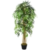 Image de Outsunny Bambou Artificiel avec Vase pour Intérieur et Extérieur,  18x150cm