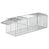 Image de Outsunny Cage Piège pour Rats, Souris et Ragondins Pliable en Acier, 93x31x34,5 cm, Argent