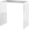 Image de HOMCOM Table Basse en Acrylique en U avec Bords Lisses et Coins Arrondis, 53,5x30,5x53,5 cm, Transparent