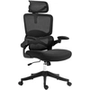 Image de Vinsetto Chaise de Bureau à Hauteur Réglable avec Inclinaison et Support Lombaire, 62x58x120-133 cm, Noir