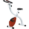 Image de SPORTNOW Vélo d'appartement Magnétique Pliable avec 8 Niveaux de Résistance et Siège Réglable, en Acier, 97x43x110 cm, Rouge