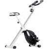 Image de SPORTNOW Vélo d'Appartement Pliable Magnétique 8 Niveaux, Écran LCD, Roues et Selle Réglable, Noir