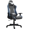 Image de Vinsetto Chaise de Gaming Inclinable à 150° avec Fonction Balançoire, en Tissu Effet Lin, 66x53x128-138 cm, Gris