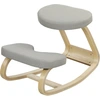 Image de HOMCOM Chaise Genouillère à Bascule, en Tissu et Bois de Bouleau, 50x73x55 cm, Gris
