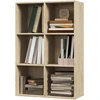 Image de HOMCOM Bibliothèque à 6 Cubes Moderne en Bois, 65.5x30x97.5 cm, couleur Chêne
