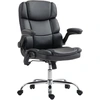 Image de HOMCOM Fauteuil de Bureau Massant à 4 Points avec Riscaldamento et Accoudoirs Rabattabili, Noir