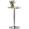 Image de HOMCOM Table de Bar Réglable Pivotante 360° Base Ronde Table Haute de Bar pour Cuisine Salle à Manger Ø60x67-93 cm Bois Naturel