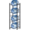 Image de HOMCOM Support pour Bonbonnes d'Eau de 4 Niveaux Étagère de Rangement pour Bouteille d'Eau pour Cuisine Salle à Manger Noir