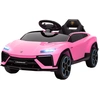 Image de AIYAPLAY Voiture électrique pour enfants +3 ans sous licence Lamborghini Batterie 12V Télécommande 2,4 G Double moteur Rose
