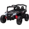 Image de AIYAPLAY Voiture électrique pour enfants 12V avec 2 moteurs Télécommande 2,4G Suspension arrière Phares Musique Noir