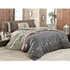 Image de Parure de lit - 1 housse de couette 220 x 240 cm + 2 taies d'oreiller 60 x 60 cm - 65% coton, 35% polyester - Gris