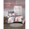 Image de Parure de lit - 1 housse de couette 220 x 240 cm + 2 taies d'oreiller 60 x 60 cm - 100% coton renforcé - Gris