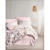 Image de Parure de lit - 1 housse de couette 220 x 240 cm + 2 taies d'oreiller 60 x 60 cm - Satiné 100% coton - Poudre