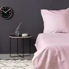 Image de Parure de lit - 1 housse de couette 220 x 240 cm + 2 taies d'oreiller 60 x 60 cm - Satiné 100% coton - Rose