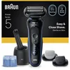 Image de Rasoir électrique BRAUN Series 5 - Noir et bleu - Autonomie 50 minutes - Charge rapide 5 minutes