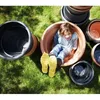 Image de ELHO Pot de fleurs Green Basics Cilinder - Ø 64 x H 49 cm - Extérieur - 100% recyclé - Noir