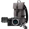 Image de Appareil photo hybride Canon EOS R10 + RF-S 18-45mm F4.5-6.3 IS STM + sac à dos + carte SD + batterie supplémentaire