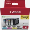 Image de Multipack de cartouches d'encre noire/cyan/magenta/jaune haut rendement Canon PGI-1500XL