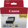 Image de Multipack de cartouches d'encre pigmentée Canon PGI-580BK/CLI-581 BK/C/M/Y