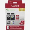 Image de Cartouches d'encre à haut rendement Canon PG-540L noire et CL-541XL couleur et papier photo - Pack à prix réduit