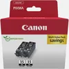 Image de Pack de 2 cartouches d'encre noire Canon PGI-35BK