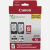 Image de Cartouche d'encre à haut rendement Canon PG-545XL/CL-546XL + Pack à prix réduit de papiers photo