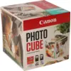 Image de Coffret Canon Photo Cube, avec cartouches d'encre PG-560 et CL-561 et papier photo glacé Extra II PP-201 13 × 13 cm (40 feuilles) - Pack créatif, bleu
