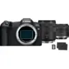 Image de Appareil photo hybride Canon EOS R8, noir + objectif RF 85mm Macro IS STM + objectif RF 24-50mm IS STM