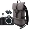 Image de Appareil photo hybride Canon EOS R6 Mark II, noir + sac à dos + carte SD + batterie supplémentaire