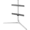 Image de sur pied pour meuble / TV Stand Design Table Top - Light/Silver - Orientable 180 - VESA 400 - 32/70'''' - Pour TV OLED, QLED, LED max 40kgs - Hauteur reglable - Support de barre de son - Gestion des cables - Rembourrage anti-rayures.