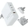 Image de Chargeur secteur 140W GaN-Ultra avec adaptateurs voyage + cable USB-C PD 240W 2M