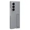 Image de Pack en silicone avec support Gris et film pour Galaxy Z Fold 7