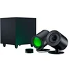 Image de NOMMO V2 PRO - systeme de haut-parleurs gaming a large bande qui comprend un caisson de basses sans fil et le Razer Wireless Control Pod