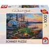 Image de Puzzle 1000 pièces Schmidt Spiele Idylle de camping au bord du lac