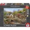 Image de Puzzle 2000 pièces Schmidt Spiele Thomas Kinkade Studios Village de Cobblestone